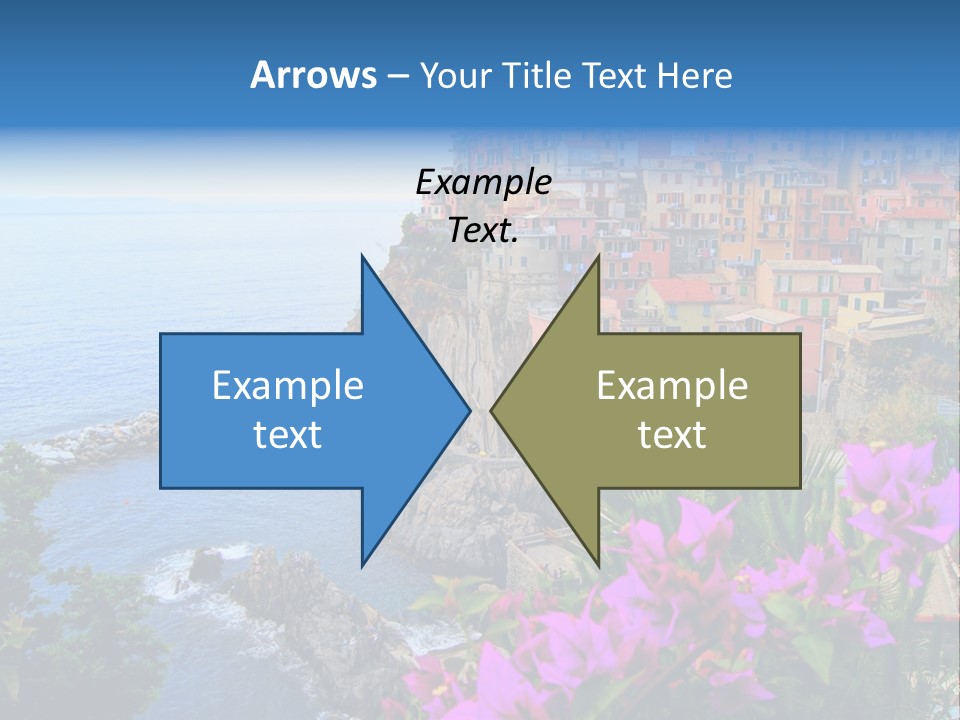 Sightseeing House Panoramic PowerPoint Template