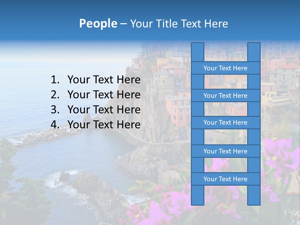 Sightseeing House Panoramic PowerPoint Template