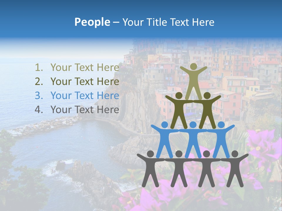 Sightseeing House Panoramic PowerPoint Template