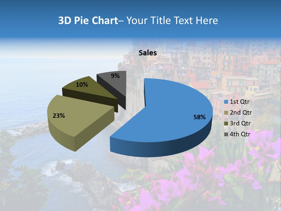 Sightseeing House Panoramic PowerPoint Template
