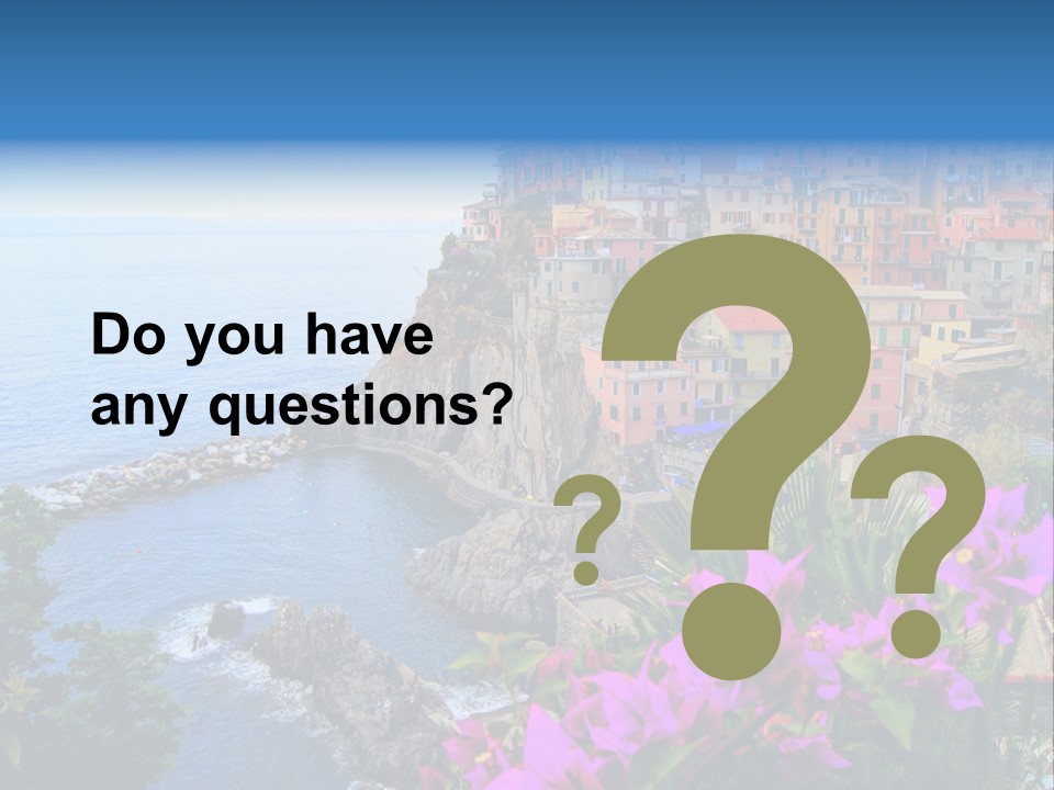 Sightseeing House Panoramic PowerPoint Template