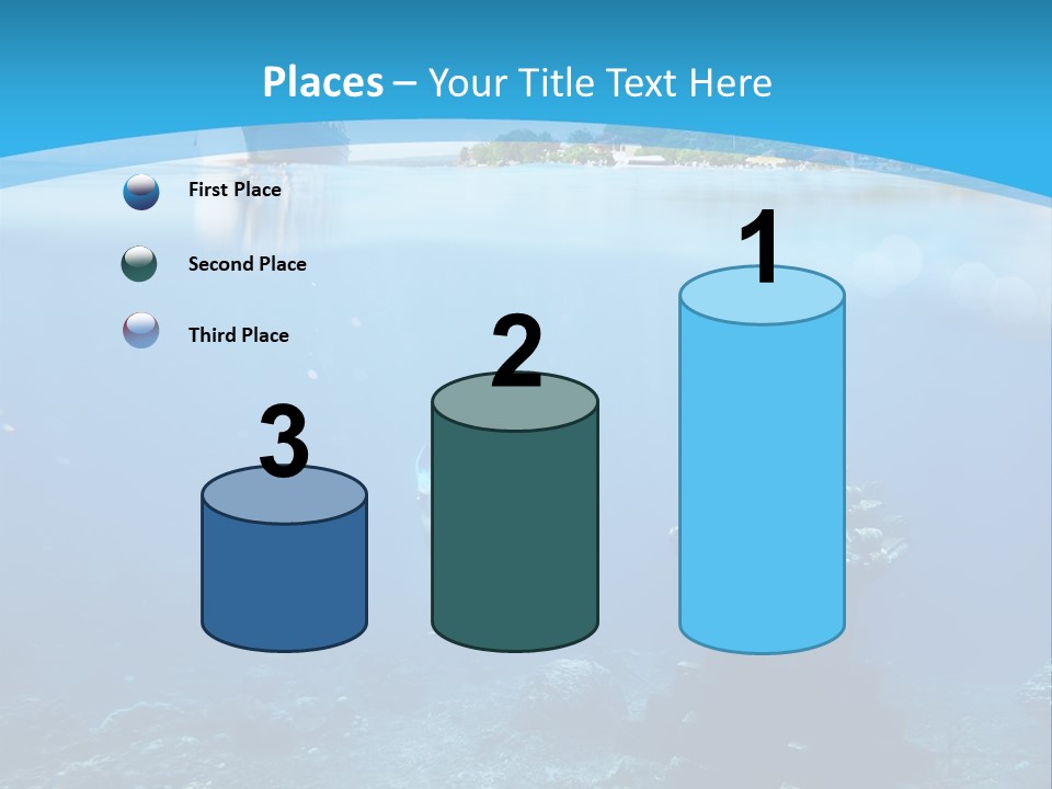 Snorkel Scene Fin PowerPoint Template