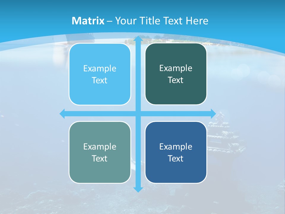 Snorkel Scene Fin PowerPoint Template