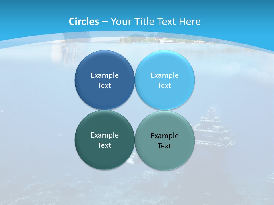 Snorkel Scene Fin PowerPoint Template