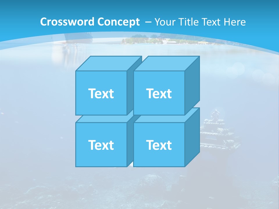 Snorkel Scene Fin PowerPoint Template