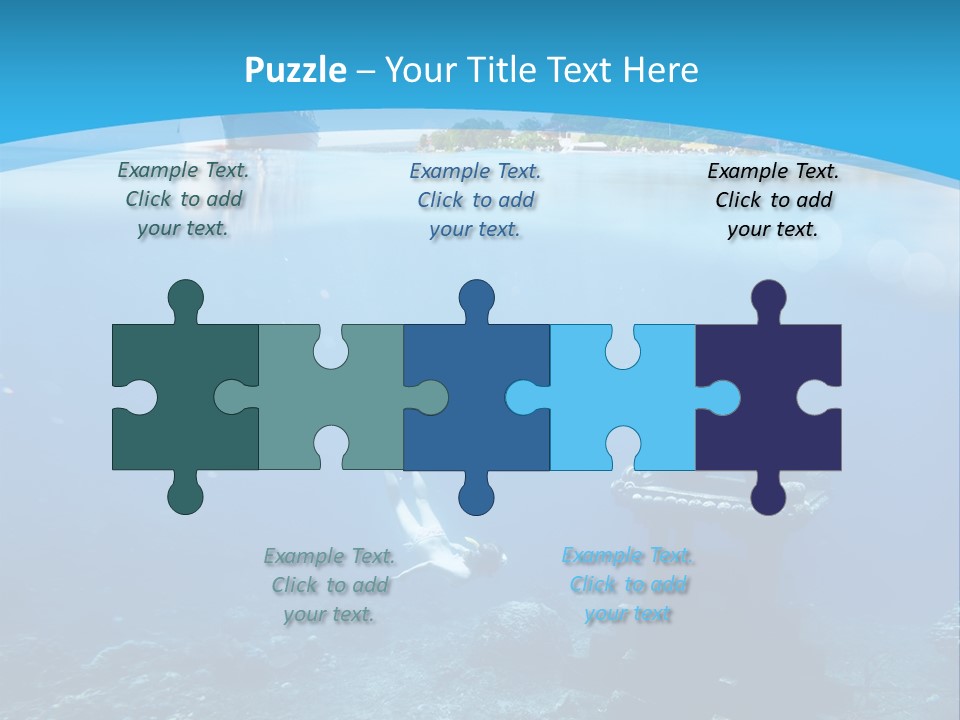 Snorkel Scene Fin PowerPoint Template