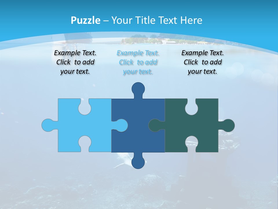 Snorkel Scene Fin PowerPoint Template