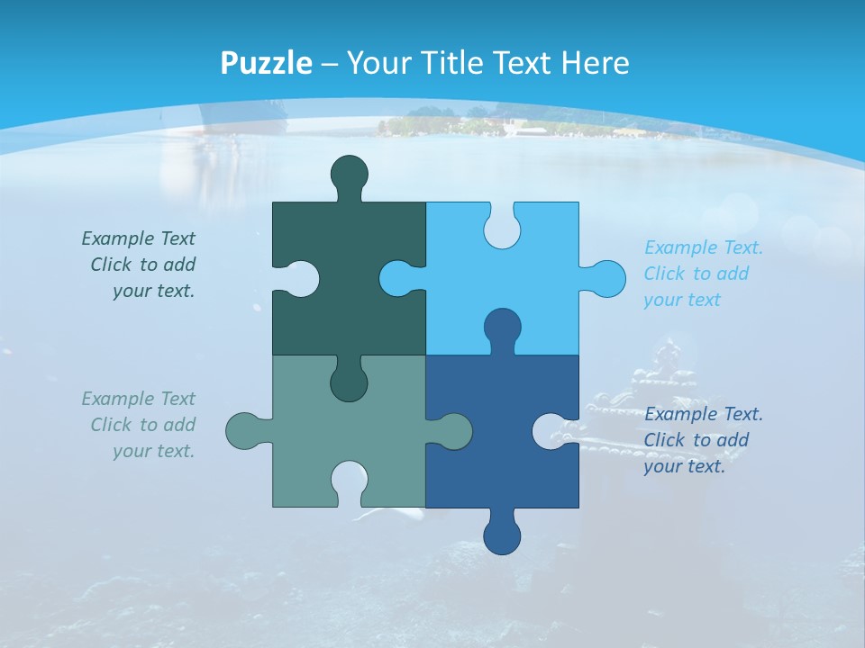 Snorkel Scene Fin PowerPoint Template