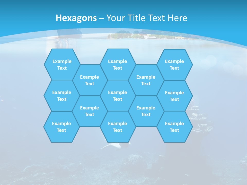 Snorkel Scene Fin PowerPoint Template