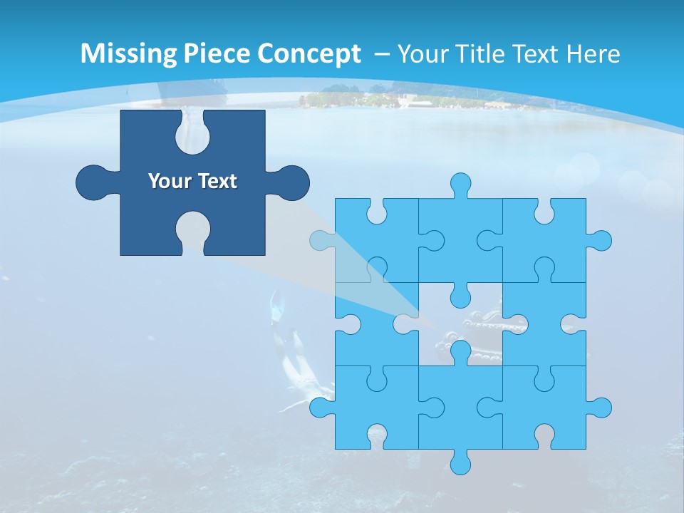 Snorkel Scene Fin PowerPoint Template