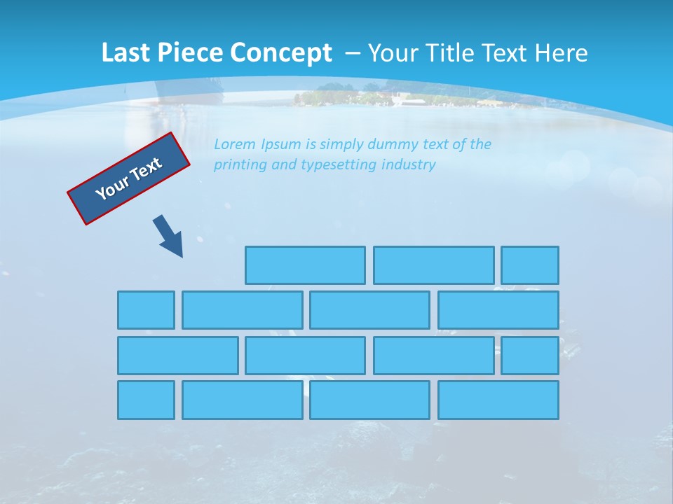 Snorkel Scene Fin PowerPoint Template