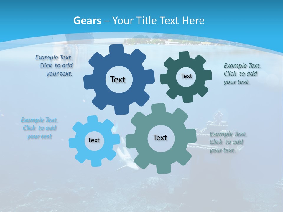 Snorkel Scene Fin PowerPoint Template