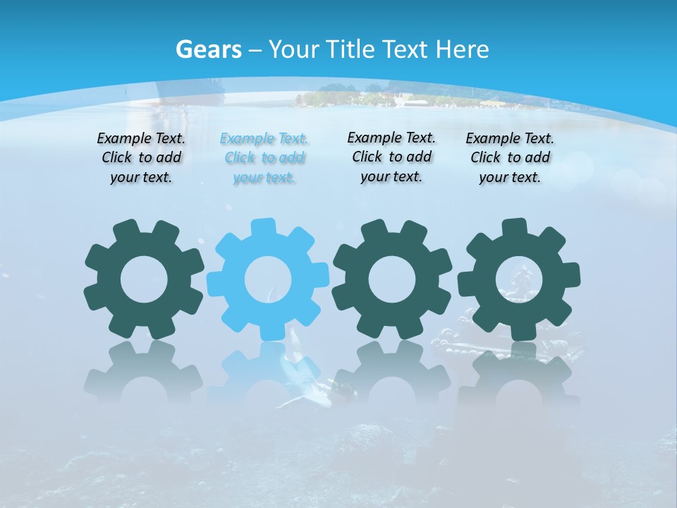 Snorkel Scene Fin PowerPoint Template