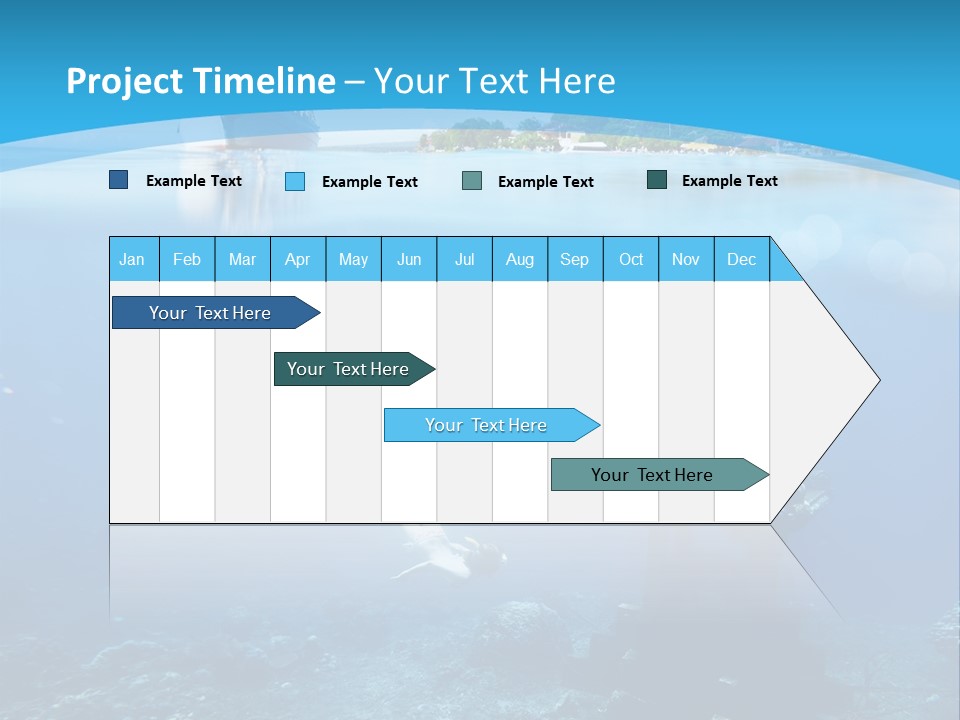 Snorkel Scene Fin PowerPoint Template