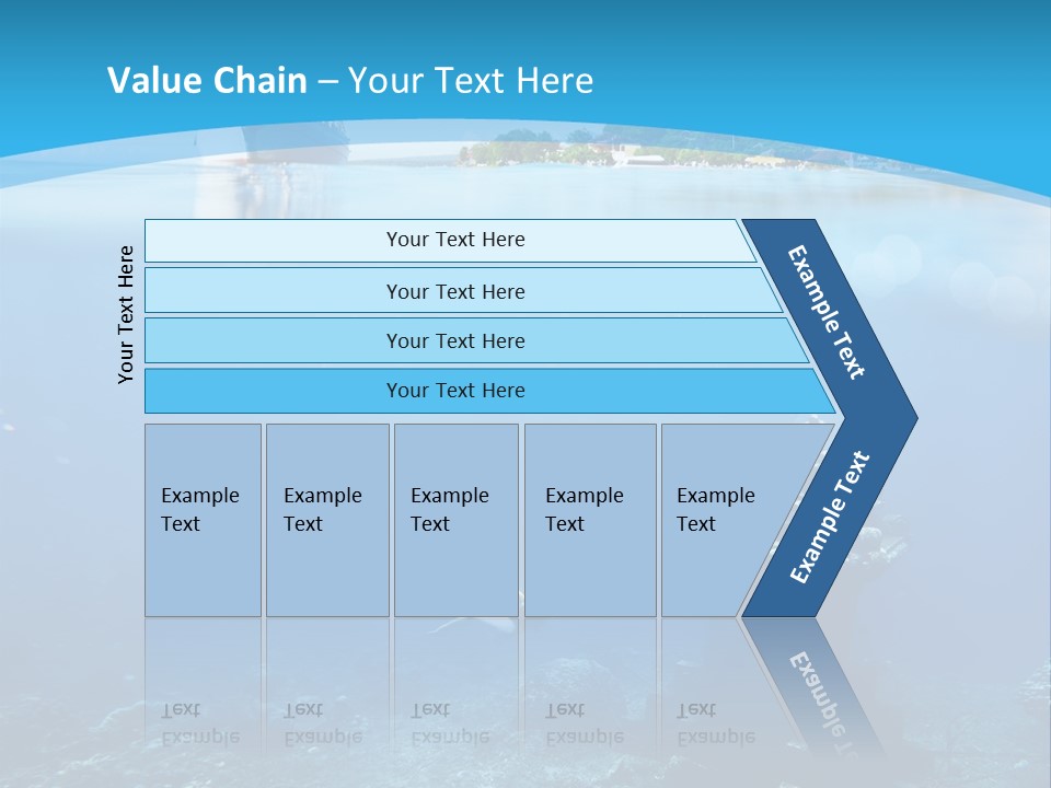 Snorkel Scene Fin PowerPoint Template