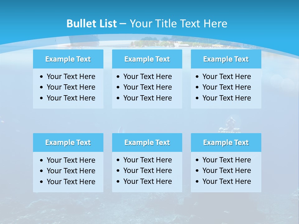 Snorkel Scene Fin PowerPoint Template