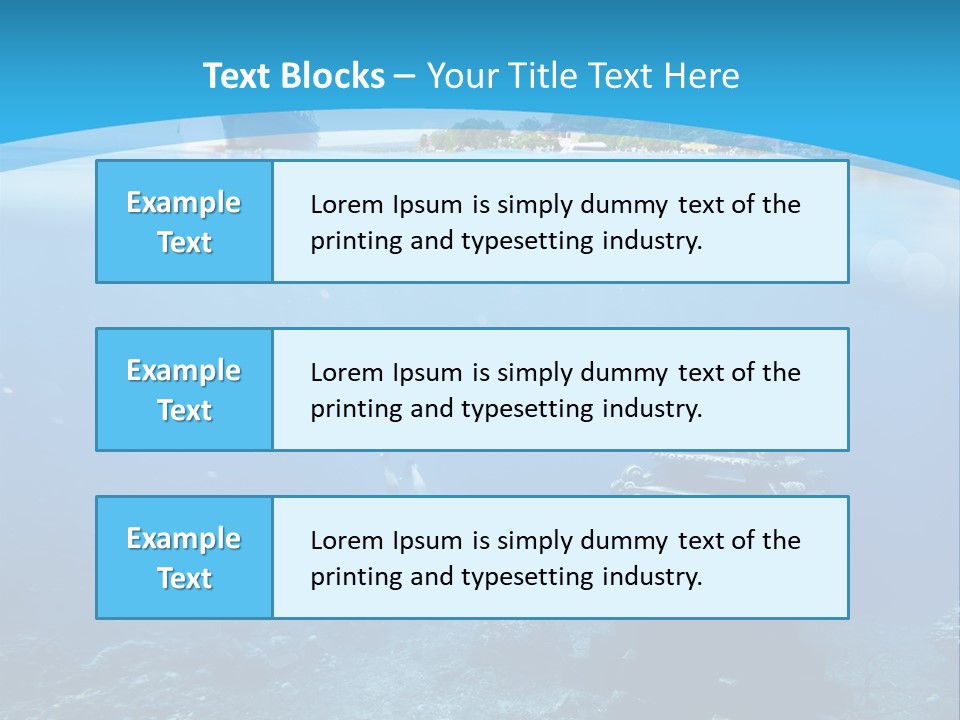 Snorkel Scene Fin PowerPoint Template