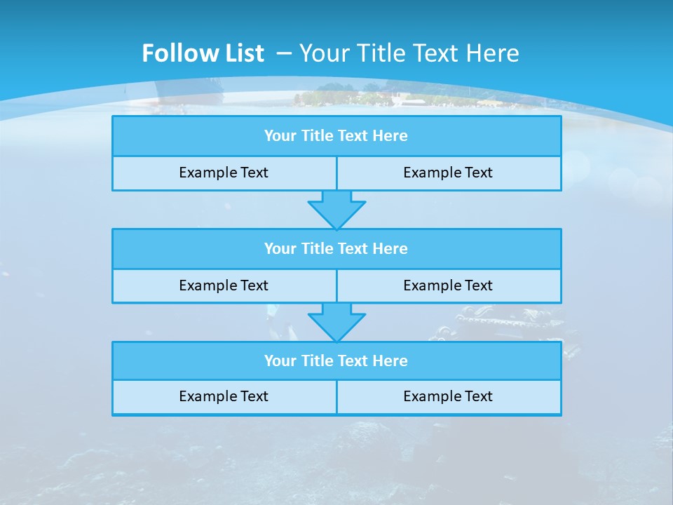 Snorkel Scene Fin PowerPoint Template