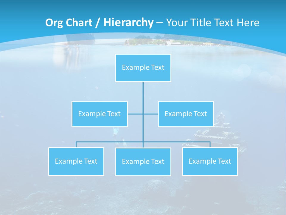 Snorkel Scene Fin PowerPoint Template