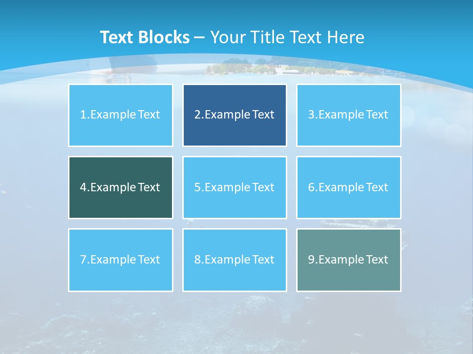 Snorkel Scene Fin PowerPoint Template