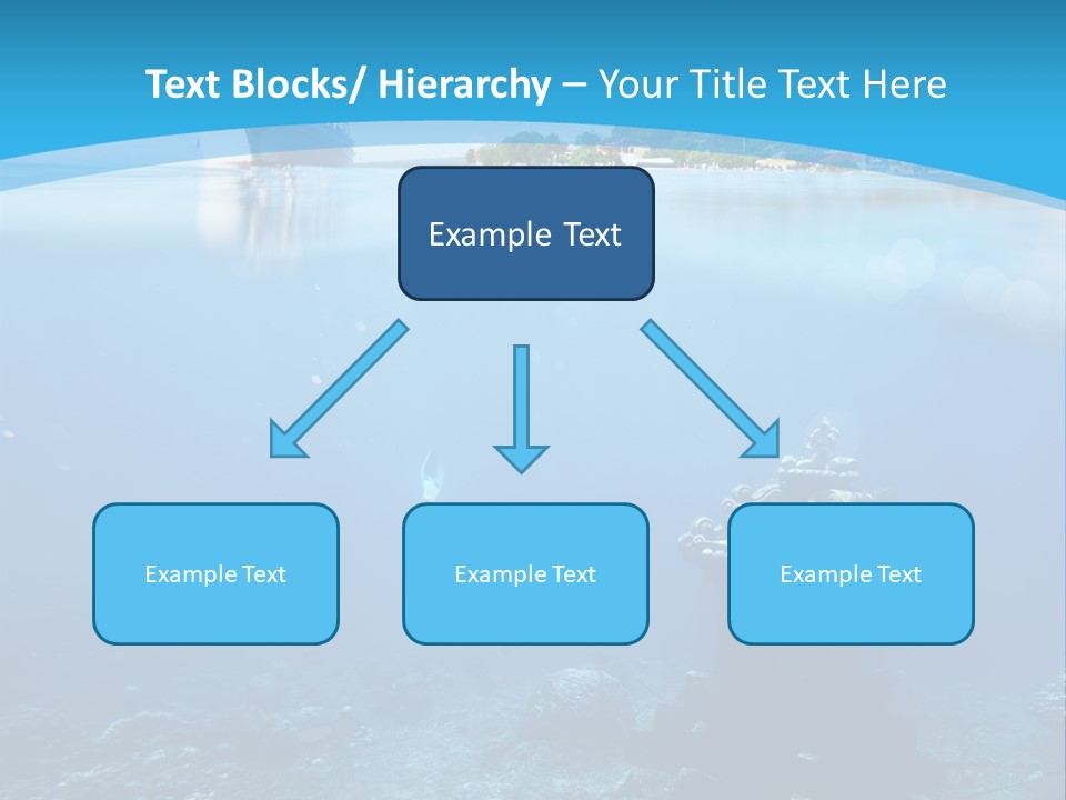 Snorkel Scene Fin PowerPoint Template