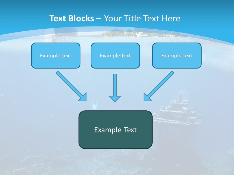 Snorkel Scene Fin PowerPoint Template