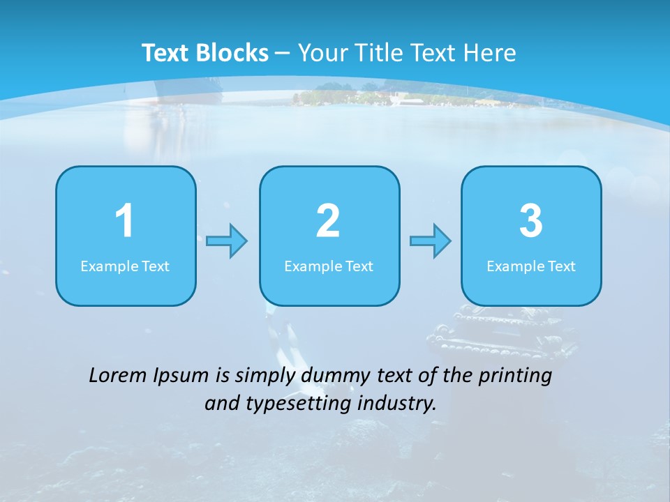 Snorkel Scene Fin PowerPoint Template