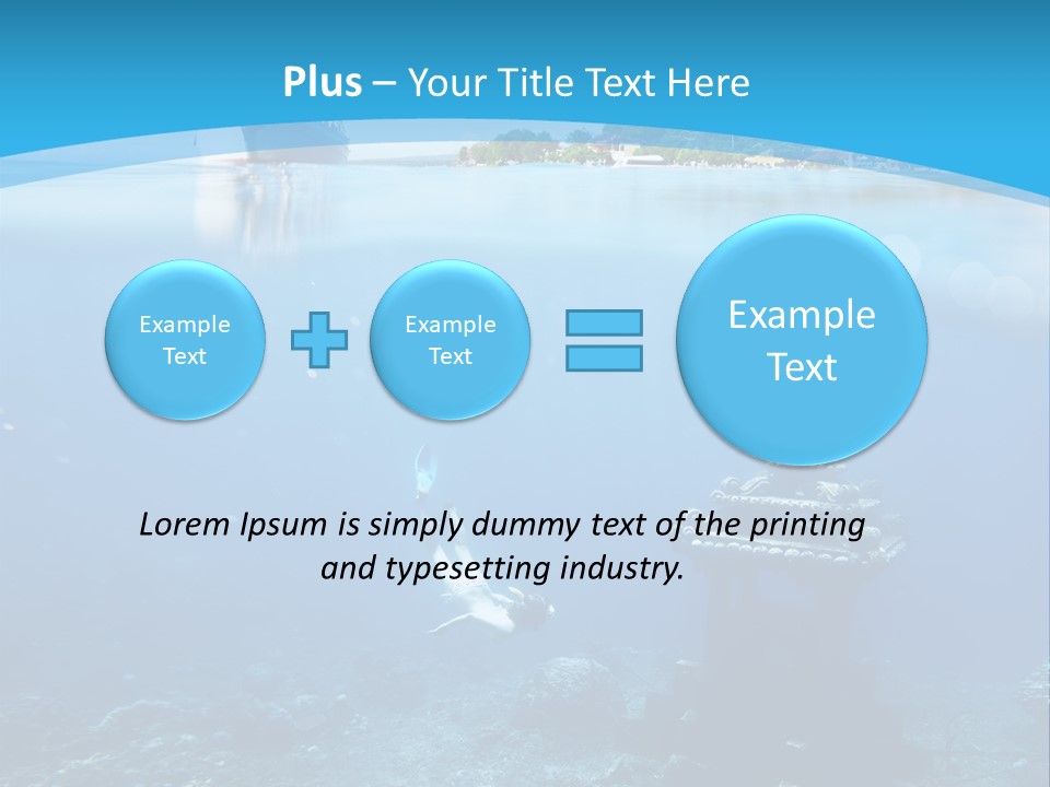 Snorkel Scene Fin PowerPoint Template