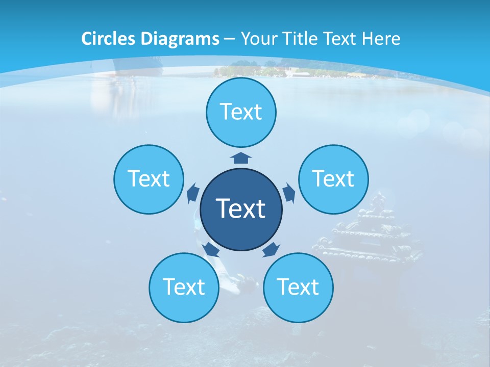 Snorkel Scene Fin PowerPoint Template