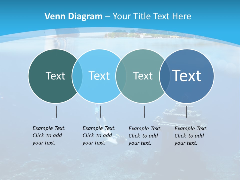 Snorkel Scene Fin PowerPoint Template