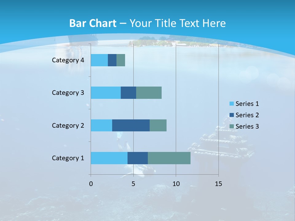 Snorkel Scene Fin PowerPoint Template