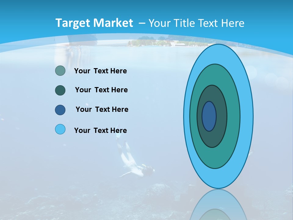 Snorkel Scene Fin PowerPoint Template