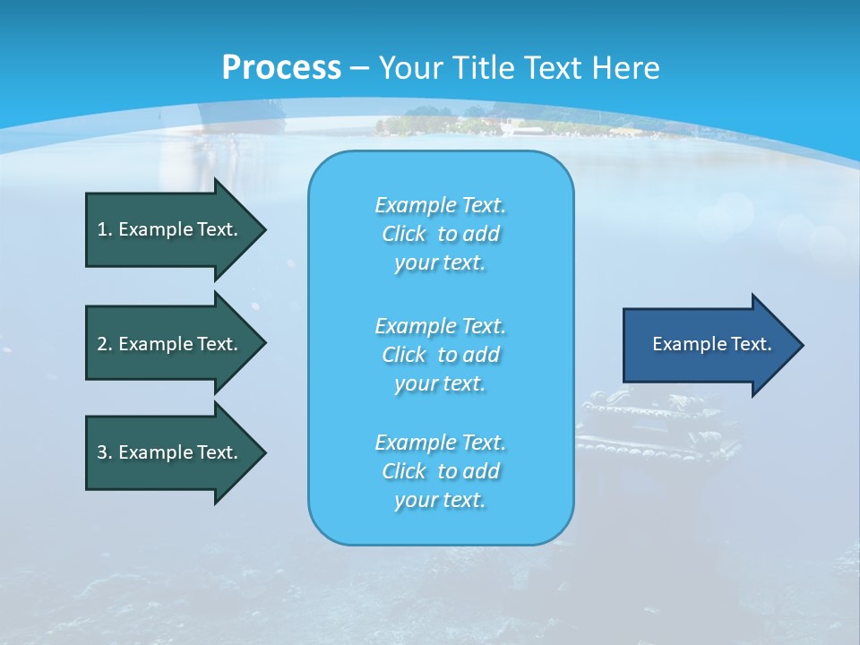 Snorkel Scene Fin PowerPoint Template