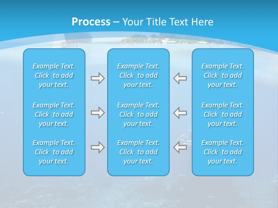 Snorkel Scene Fin PowerPoint Template