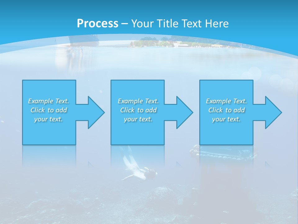 Snorkel Scene Fin PowerPoint Template