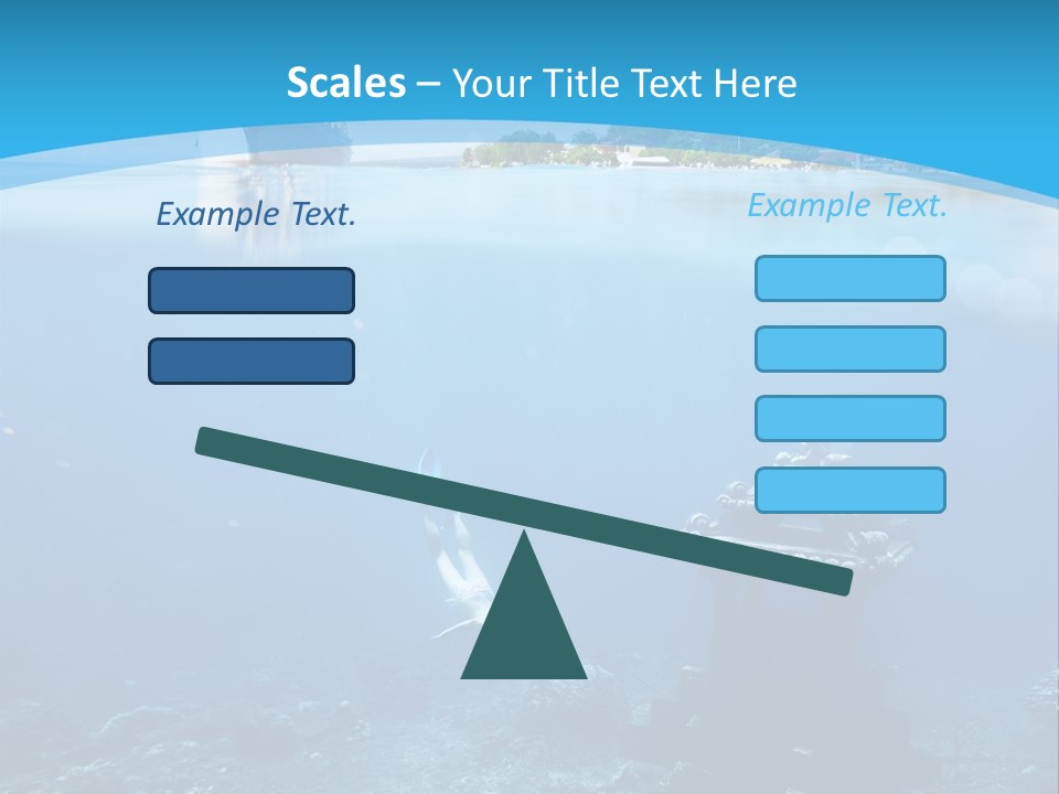 Snorkel Scene Fin PowerPoint Template