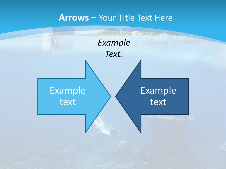 Snorkel Scene Fin PowerPoint Template