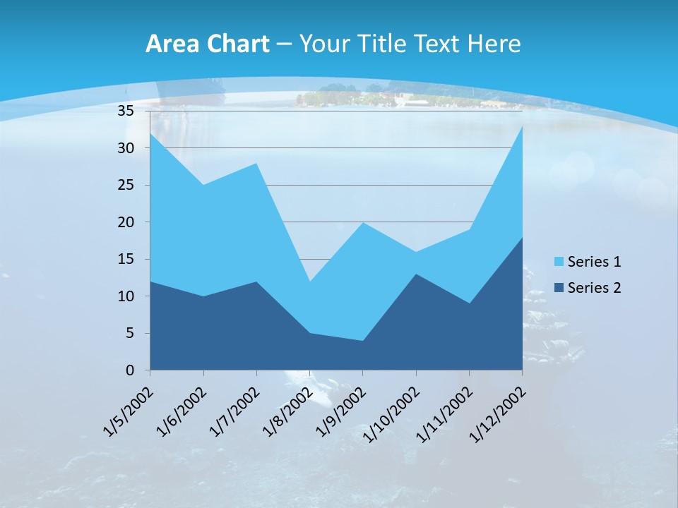 Snorkel Scene Fin PowerPoint Template