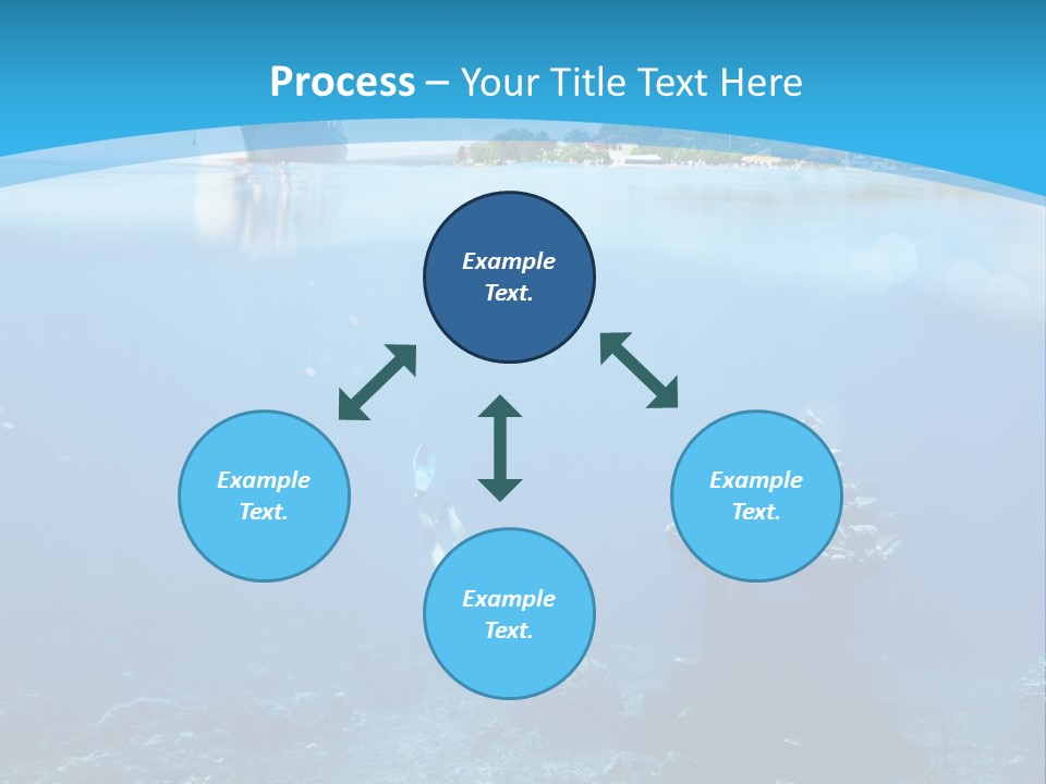 Snorkel Scene Fin PowerPoint Template