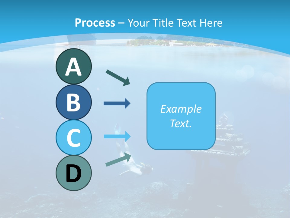 Snorkel Scene Fin PowerPoint Template