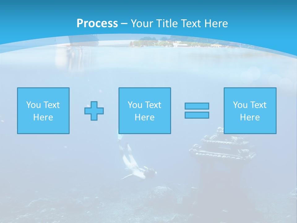 Snorkel Scene Fin PowerPoint Template