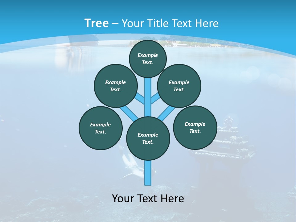 Snorkel Scene Fin PowerPoint Template