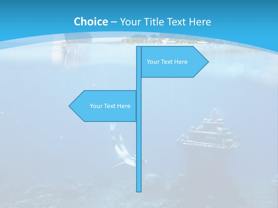 Snorkel Scene Fin PowerPoint Template