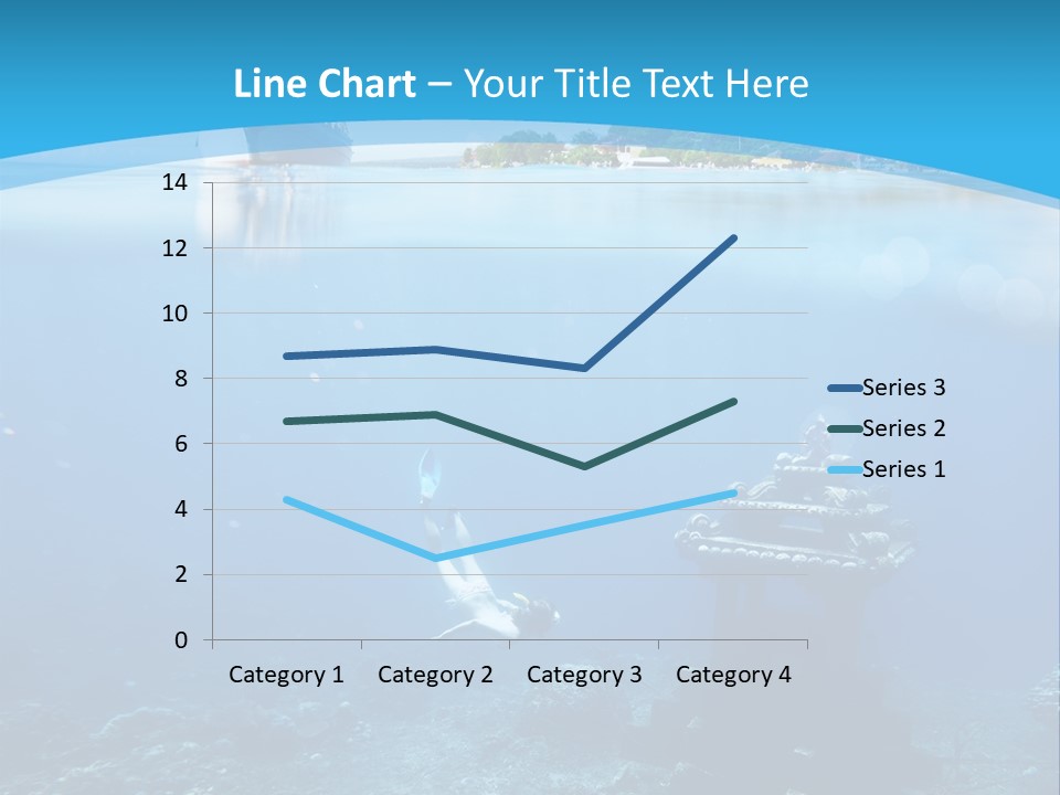 Snorkel Scene Fin PowerPoint Template
