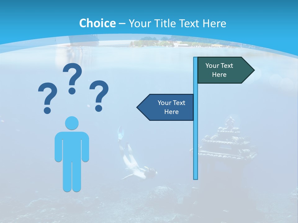 Snorkel Scene Fin PowerPoint Template