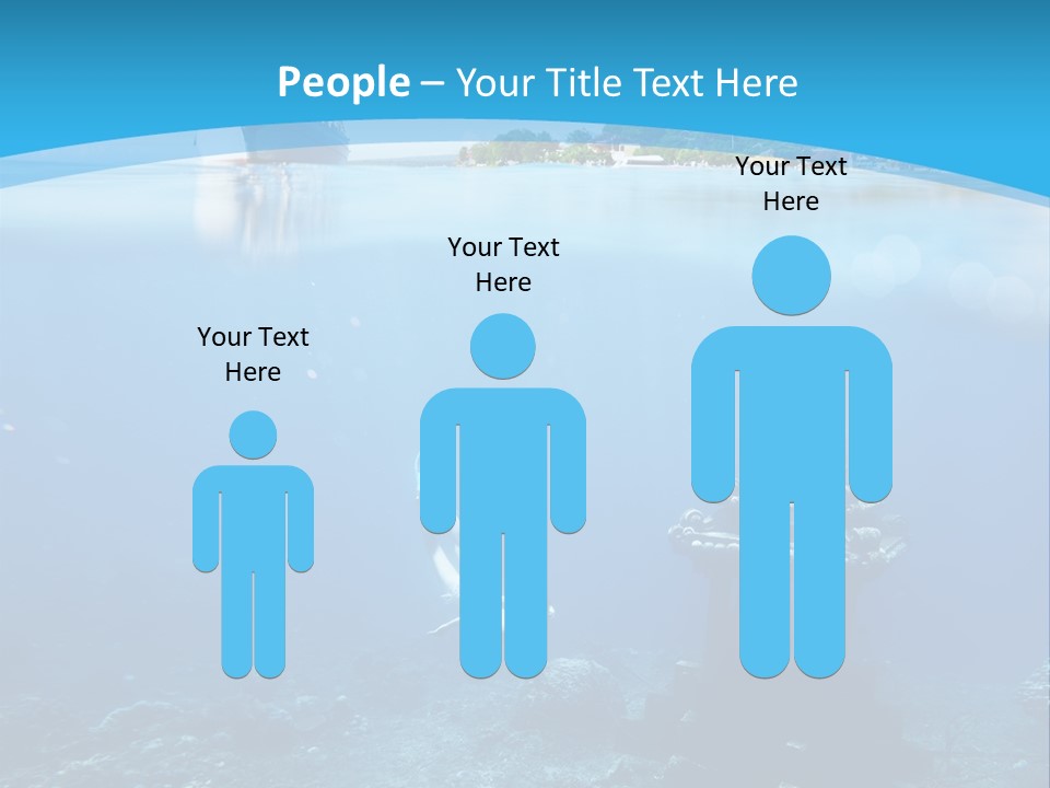 Snorkel Scene Fin PowerPoint Template