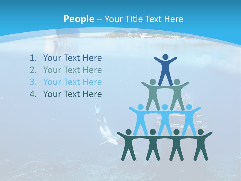 Snorkel Scene Fin PowerPoint Template