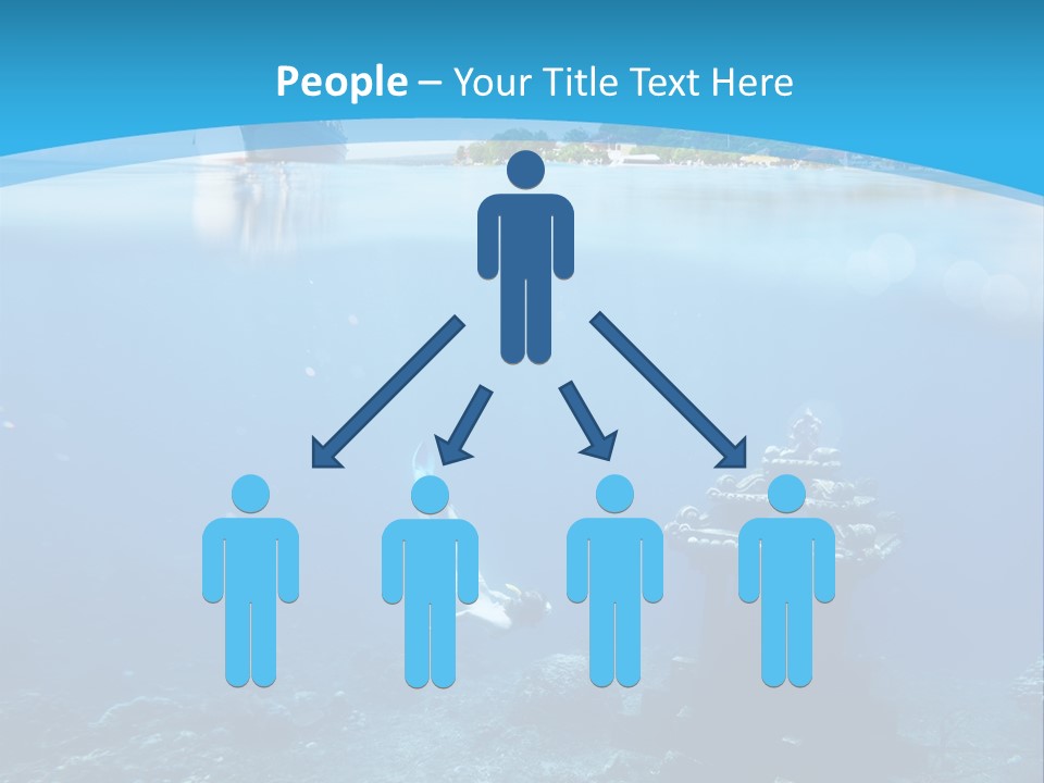 Snorkel Scene Fin PowerPoint Template