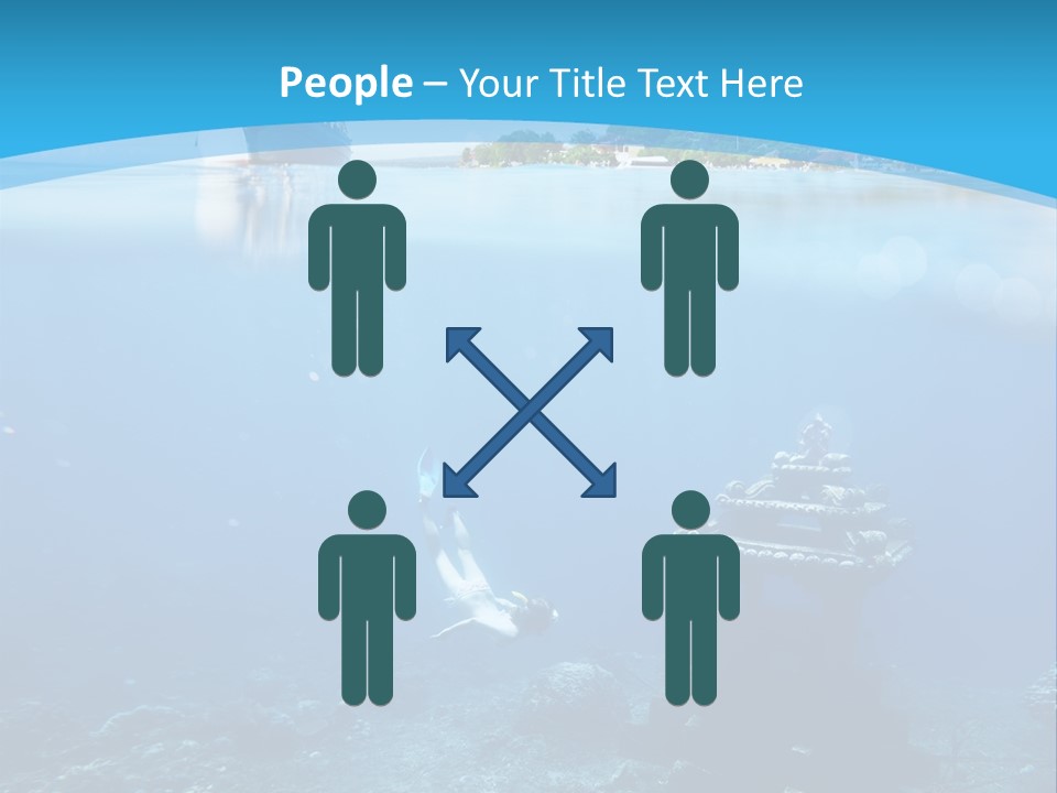 Snorkel Scene Fin PowerPoint Template