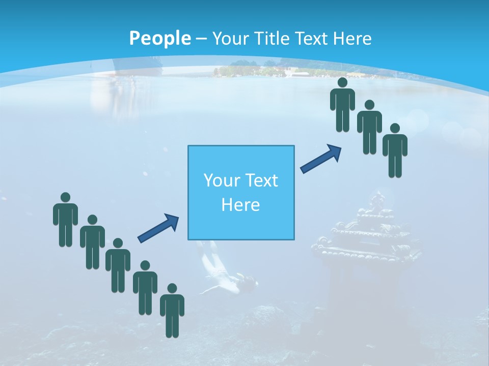 Snorkel Scene Fin PowerPoint Template